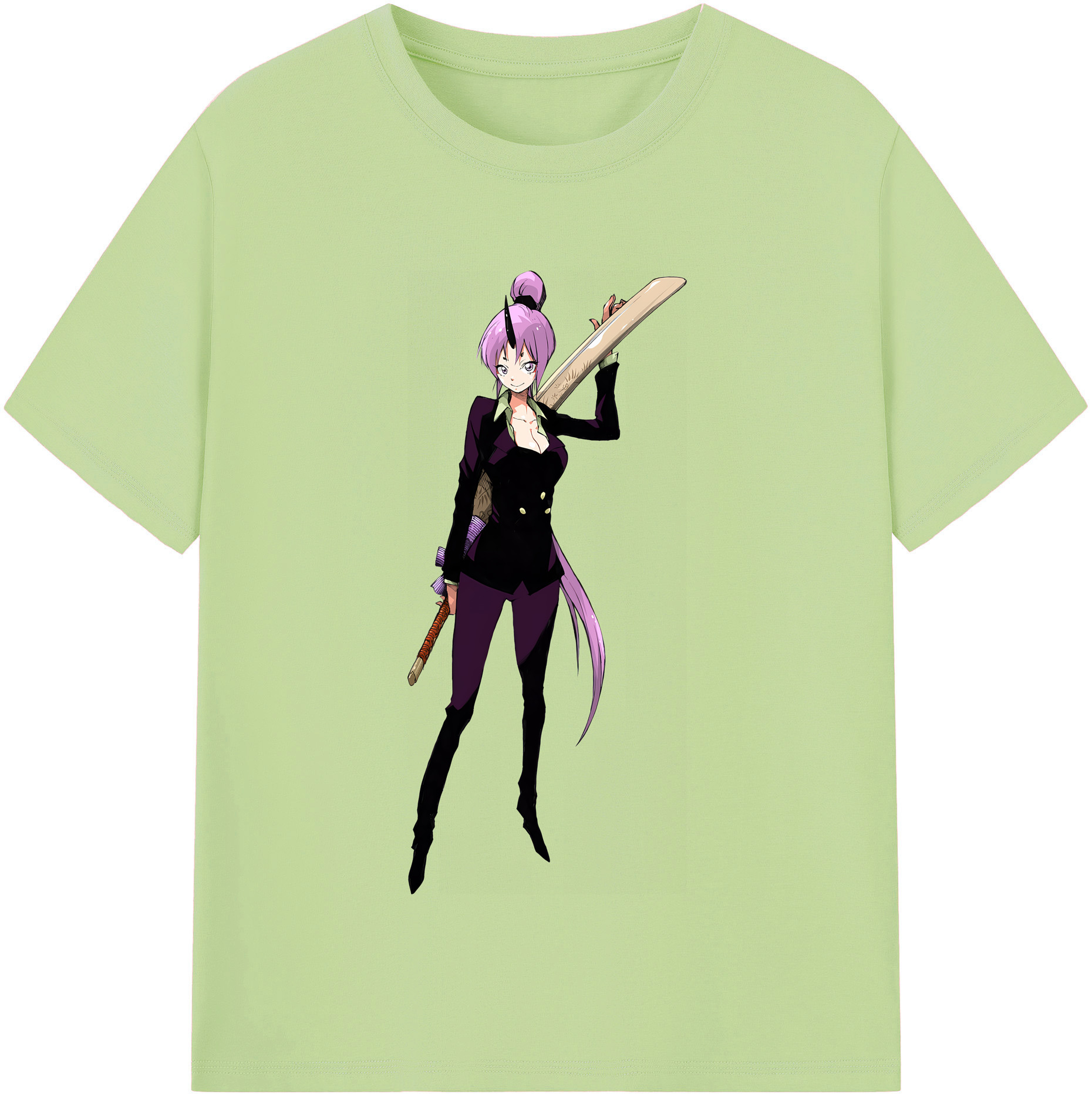 （画像用） 転スラ Regarding Reincarnated to Slime 綿100％半袖Tシャツ（フロントプリント）